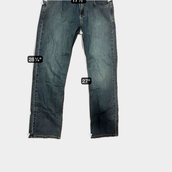 BKE Denim Aiden Bootcut Denim Men's Size 31 x 32 Blue Distressed style Stretch - Picture 6 of 6